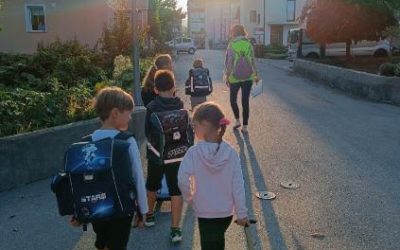 Pešbus na OŠ Miroslava Vilharja Postojna